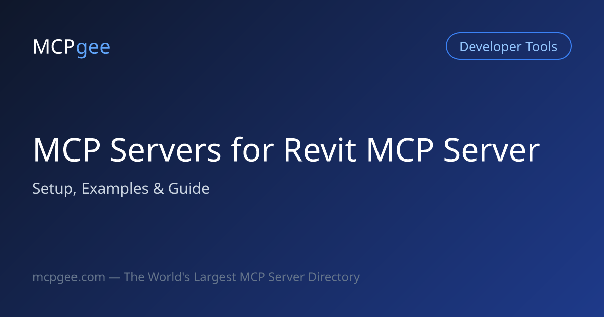 MCP Servers for Revit MCP Server (2026) | Setup, Examples & Guide