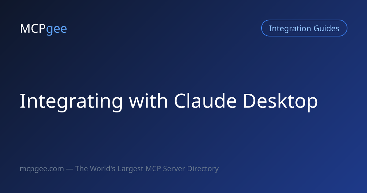 Connect MCP Servers to Claude Desktop & Claude Code